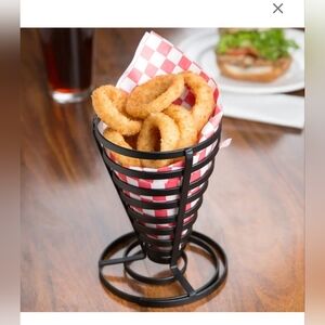 NWT American Metalcraft FCD1 Metal Flat Coil French Fry, Bread Basket 5"x 7"